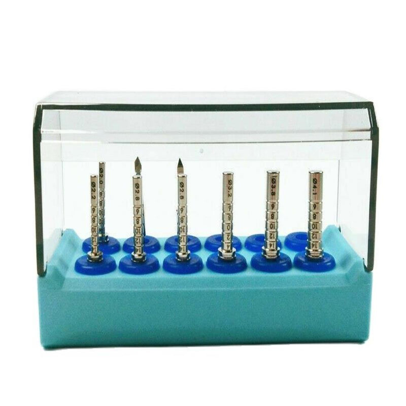 1set/9pc Dental SS Implant Tool Long Parallel Pin Depth Guide Instrument φ2.0-4.1mm