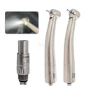 X600L X700L High Speed Ceramic Bearing Handpiece Air Turbine Standard Push Button Head With Optic Fiber