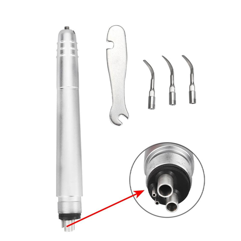 Dental Ultrasonic Air Polishing Scaler With 3 Tips 2/4 Holes Handpiece Handle Teeth Whiten Cleaner G1 P1 Dentistry Materials