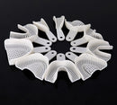 10Pcs Dental Plastic Trays Teeth Holder  Upper and Lower Teeth Holder For Dentists Full mouth Tools