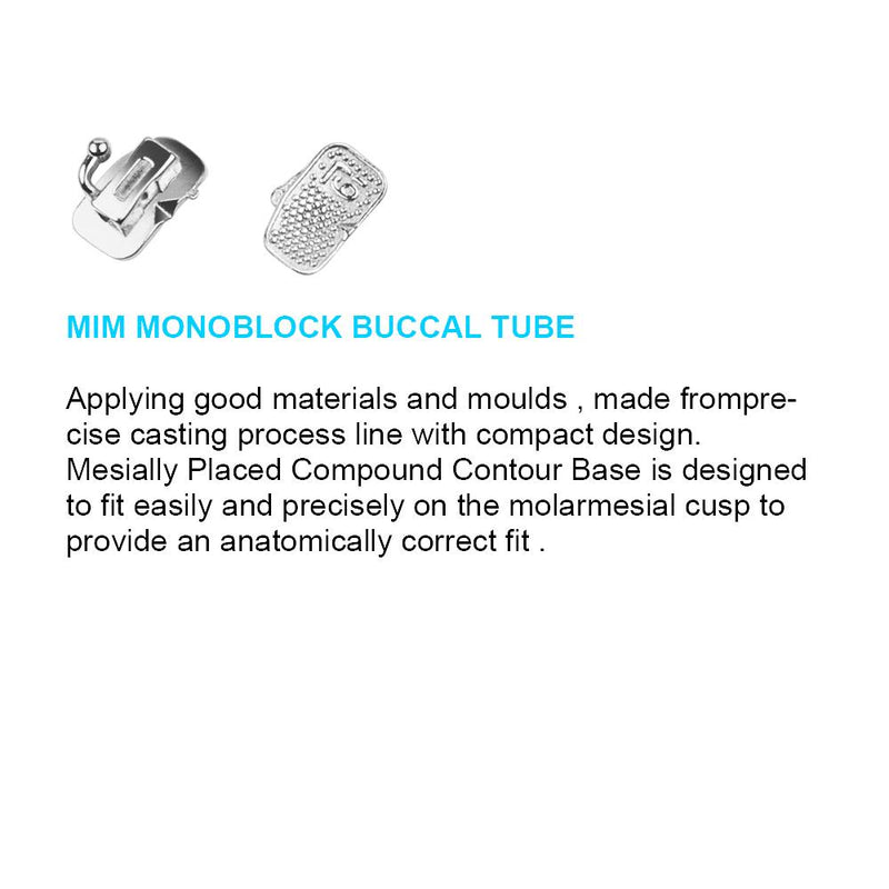 Monoblock Base 20Kit/80pcs 022 Dental Buccal Tubes